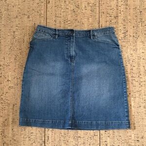 Vintage Blue Denim Skirt